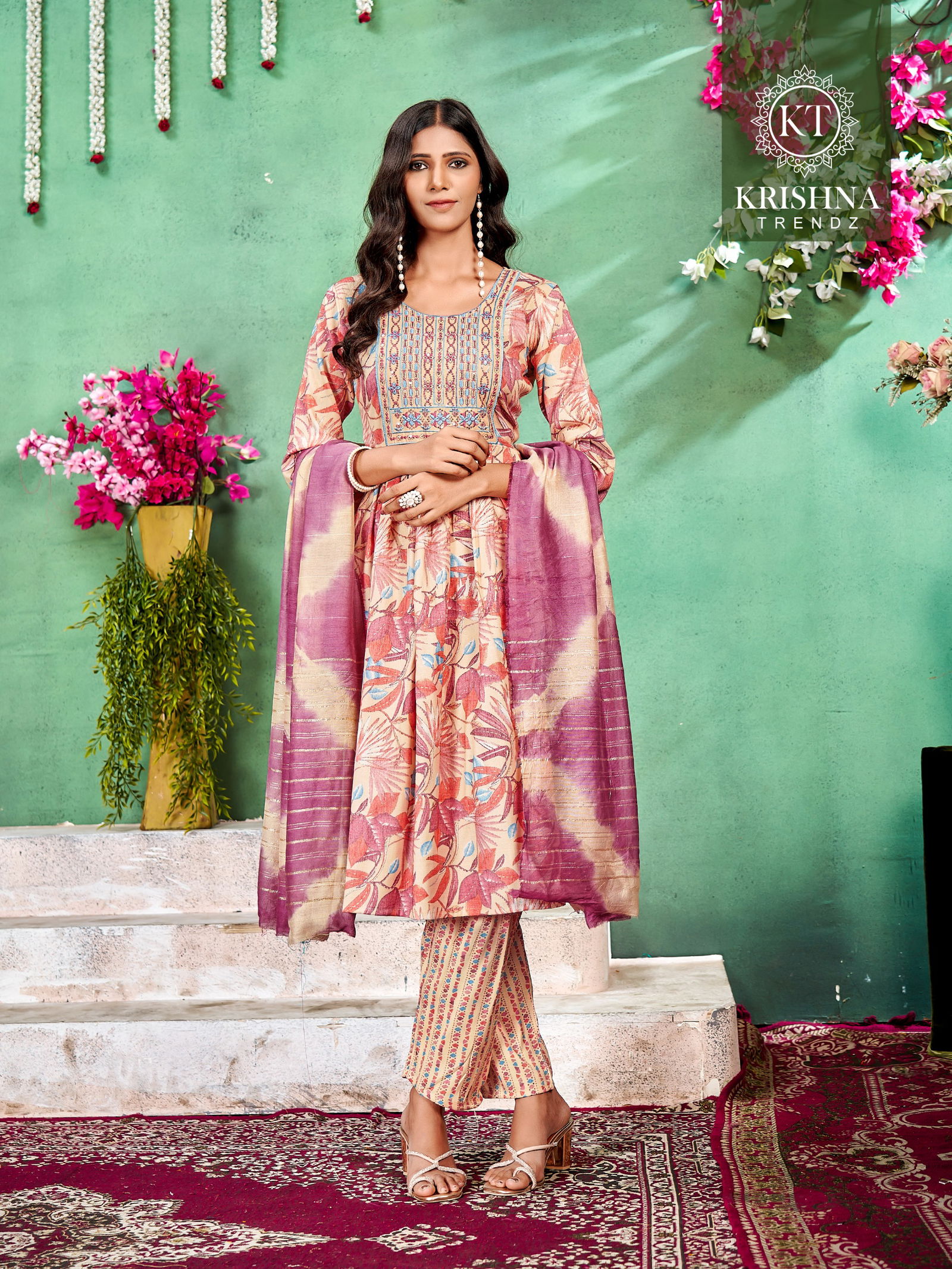 Pashmina Vol 2 By Krishna Capsule Printed Kurti With Bottom Dupatta Wholesale Price In Surat
